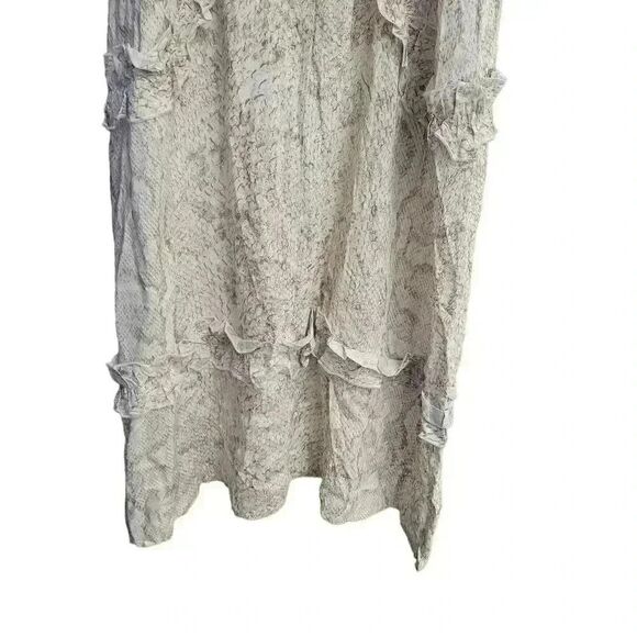 Pilyq Women's White & Tan Rayon Sleeveless Sundress NEW - Picture 13 of 16